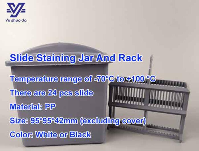 Medical Slide Staining Jar And Staining Rack