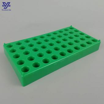 Plastic sample vials storage rack