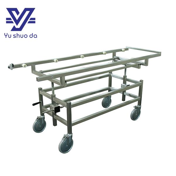 stainless steel morgue stretcher