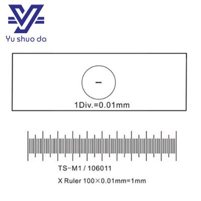  Experimental Data Calibration Ruler, Micrometer Measurement Calibration Ruler Microscope Calibration Slide .