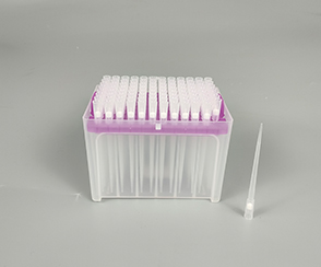 Длинные одноразовые стерильные пластиковые наконечники для пипеток на 200 мкл с белым фильтром